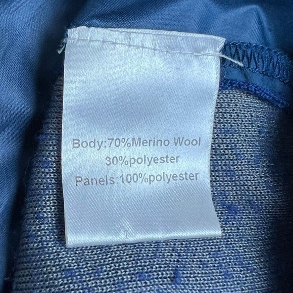 Peter Millar Crown Sport Mes Quarter Zip Wool Blend Long Sleeve Jacket XL FLAWED - Picture 7 of 7